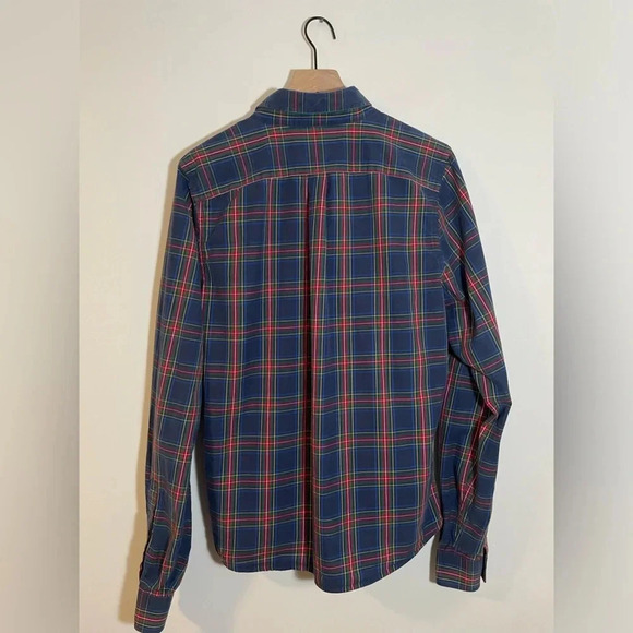 Abercrombie & Fitch Men’s Shirt XXL Blue Button Down Muscle Fit Preppy Plaid Y2K - Picture 5 of 10